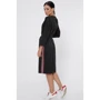 Платье FashionUp PL-1778B 44 черное повседневное удлиненное миди: Состав Полиэстер, Хлопок