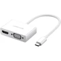 Адаптер Ugreen Adapter MM123 USB-C to HDMI+VGA White (30843)