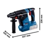 Перфоратор Bosch GBH 187-Li (0611923020): Макс. кількість ударів в хвилину, уд/хв 4350
