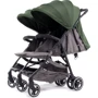 Прогулочная коляска для двойни Baby Monsters Kuki Twin, зеленый, черное шасси (BMKT-10005_012)