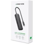 Адаптер Ugreen Adapter CM260 USB-С to VGA+HDMI+DP Black (60568): Цвет черный