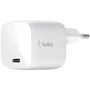 Зарядное устройство Belkin USB-C Wall Charger GAN 30W White (WCH001VFWH)