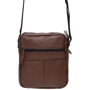 Мужская сумка через плечо Borsa Leather коричневая (K11029-brown): Страна производитель Тайвань