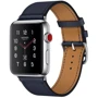 Apple Watch Series 3 Hermes 42mm GPS+LTE Stainless Steel Case with Indigo Swift Leather Single Tour (MQLQ2)