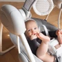 Кресло-качалка MoMi LISS Grey (Hnrt_4159): Дополнительные удобства Звуковое сопровождение, дуга с игрушками, блок с музыкой