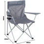 Крісло розкладне Bo-Camp Foldable Compact Grey (1267192): Максимально допустиме навантаження 100 кг