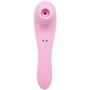 Вибратор и вакуумный клиторальный стимулятор Alive Midnight Quiver Pink - секс-игрушка 2в1