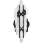 Роликовые коньки Раздвижные ролики Powerslide Next Black White 100, 46,0-47,0 (908367): Расположение колес in-line