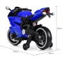 Детский электромотоцикл Bambi Racer Ducati синий (M 4104EL-4): Материал колес EVA