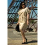 Платье FLFashion Лион ЗПЛ 1134 48 бежевое повседневное до середины бедра