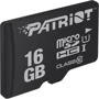 Карта памяти Patriot 16GB microSDHC Class 10 UHS-I U1 (PSF16GMDC10): Тип карты MicroSDHC