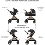Универсальная коляска 3 в 1 Kinderkraft Esme Pure Black (KSESME00BLK3000) фото 9