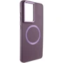 Чехол для телефонов TPU Case Bonbon Metal Style with MagSafe Plum for Samsung S908 Galaxy S22 Ultra