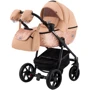 Коляска 2 в 1 Adamex Hybryd Plus BR264 персиковый - медный (принт) атлас (623688): Тип коляски универсальная коляска (2-в-1)