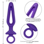 Анальная пробка Pipdream Silicone Groove Probe, 10,25х3,25 см, фиолетовый