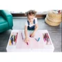 Комплект Tega MULTIFUN стол+1 стул MF-001 grey: Материал пластик