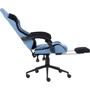 Геймерськое кресло GT Racer X-2324 Fabric Light Blue/Black Suede фото 4