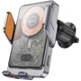 Держатель Hoco Car Holder Air Vent Wireless Charger HW7 15W Metal Gray