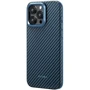 Чохол для iPhone Pitaka MagEZ Case Pro 4 Twill 1500D Black/Blue (KI1508PPA) для iPhone 15 Pro: Матеріали Арамид