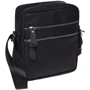 Мужская сумка через плечо Borsa Leather черная (K13923- black)