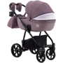 Коляска 2 в 1 Adamex Hybryd Plus BR224 сиреневый - сиреневая кожа (выдавленная точка) (623681): Ширина шасси 61.5 см