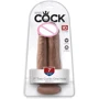 Двойной фаллоимитатор King Cock 7 Two Cocks One Hole, смуглый