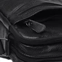 Мужская сумка планшет Borsa Leather черная (K11029-black): Тип ручки Плечевой ремень, Без ручки