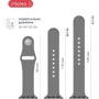 Аксессуар для Watch Intaleo Silicone Strap Grey for Apple Watch 42/44mm фото 6