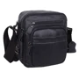 Мужская сумка через плечо Borsa Leather черная (105262-black)