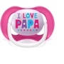 Пустушка ортодонтична Philips AVENT Ultra Air "I love ..." для дівчаток 6-18 міс 2 шт (SCF080/04): Вид пустушки классическая