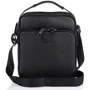 Чоловіча сумка через плече Giorgio Ferretti чорна (SHIGF185-black): Фактура Матовая, Зернистая