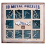 Набор головоломок набор головоломок 10 Metal Puzzle, Blue, голубой (473356)