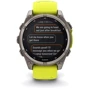 Смарт-часы Garmin Fenix 8 Solar 47mm Sapphire Titanium with Amp Yellow/Graphite Silicone Band (010-02906-21) фото 9