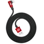 Кабель Baseus USB Cable to Lightning MVP Elbow 2.4A 1m Red (CALMVP-09): Довжина 1 м