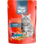 Влажный корм ПанКот для котов Рыба в соусе 100 г х 24 шт. (4820111141043-24): Возраст Взрослые