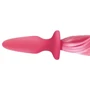 Анальна пробка з хвостиком Unicorn Tails Pastel, 8,4х3,2 см, рожевий