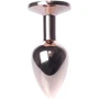 Анальная пробка с кристаллом BOSS of TOYS Boss Series - Jewellery Red Gold PLUG Black S, BS6400111
