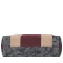 Женская сумка хобо Laskara серая (LK10187-grey-beige-bordo): Тип ручки Плечевой ремень, Без ручки