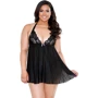 Плиссированный беби долл и стринги Fantasy Lingerie, XL/XXL