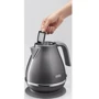 Електрочайник DeLonghi KBOT 2001 GY: Об'єм, л 1.7