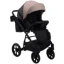 Коляска 2 в 1 Bair Kiwi кожа 100% BK-18/15 капучино - черный: Ширина шасси 58