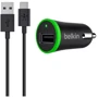 Зарядний пристрій Belkin USB Car Charger 10W Black з USB-USB Cable (F7U002bt06-BLK)