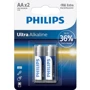 Philips AA bat Alkaline 2шт Ultra Alkaline (LR6E2B/10)