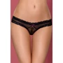 Эротические трусики с кружевом и подвеской Obsessive 820-PAN-1, S/M