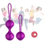 Набор вагинальных шариков с вибрацией и пультом ДУ FOX - Vibrating Silicone Kegel Balls Set USB