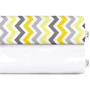 Набор простыней Cosas White/Zigzag yellow grey 120x60 см (4822052056899)