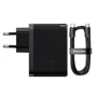 Зарядное устройство Baseus Wall Charger GaN5 Pro USB+USB-C 100W Black with USB-C Сable (CCGP090201) фото 6