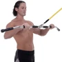 Ручка для верхньої тяги York Fitness 122см вигнута з гумовими рукоятками, хром (00014961361605)