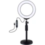 Кольцевая USB RGBW LED лампа Puluz PKT3047B 6.2" с настольным креплением (PKT3047B)