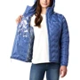 Пуховик Columbia Delta Ridge™ Down Hooded Jacket 1875931-458 44 сиреневый зимний с капюшоном: Длина рукава Длинный